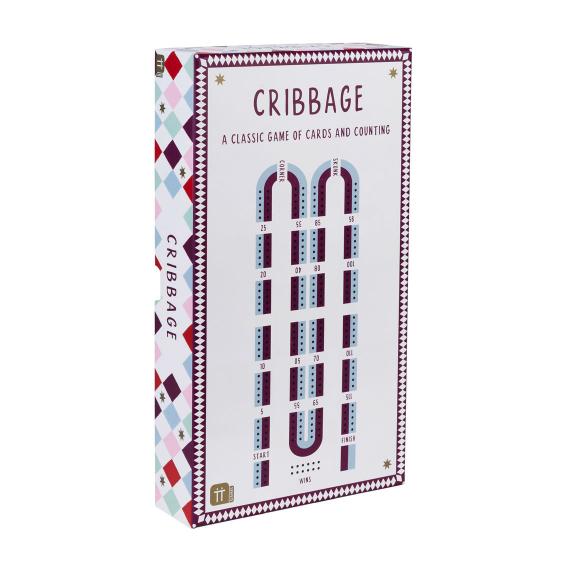 Игра Cribbage Talking Tables с дървено табло и карти
